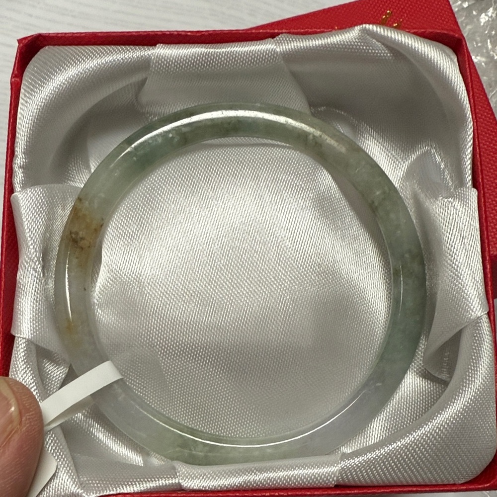 Green Jade Bangle Bracelet - Elegant Women’s Jewelry